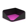 Подставка для бумажного блока пластиковая ErichKrause® Forte, Accent, черная с розовой вставкой - фото 458559