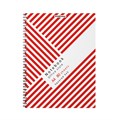 Тетрадь общая с пластиковой обложкой на спирали ErichKrause Red Concept, А4, 80 листов, клетка - фото 465420