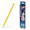 Цветные карандаши деревянные ErichKrause Kids Space Animals трехгранные, грифель 3 мм, 6 цветов (в коробке с европодвесом 6 шт) - фото 475809