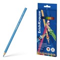 Цветные карандаши пластиковые ErichKrause Color Friends трехгранные, грифель 3 мм,  12 цветов (в коробке с европодвесом 12 шт) - фото 475828