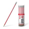 Чернографитный шестигранный карандаш с ластиком ErichKrause® Extra HB (в тубусе по 42 шт.) - фото 476184