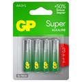 Батарейка GP Super G-Tech AA (LR6) 15A алкалиновая, BC4 (промо 3+1) R374884 - фото 503547