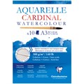 Альбом для акварели, 10л., А3, на склейке Clairefontaine "Cardinal", 300г/м2, торшон, холод. пресс., 30% хлопок R304067 - фото 506367