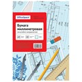 Бумага масштабно-координатная OfficeSpace, А3 10л., голубая, в папке R232959 - фото 507372