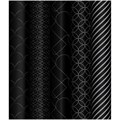 Упаковочная бумага глянц. 70*100см, MESHU "Pattern on black", 80г/м2, ассорти 5 дизайнов R358115 - фото 507722