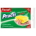 Губки для посуды Paclan "Practi Profi", поролон с абразивным слоем, 9*7*4см, 2шт. R290271 - фото 509994