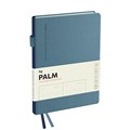 Ежедневник недатированный, А5, 136л., твердый переплет, кожзам, BG "Palm. Steel blue", голубой R369923 - фото 516011