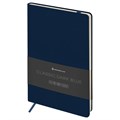 Записная книжка А5 96л. ЛАЙТ, кожзам, Greenwich Line "Classic. Dark blue", с резинкой, блок без линовки R358028 - фото 519553