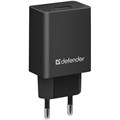 Зарядное устройство сетевое Defender EPA-10, 1*USB, 2.1А output, пакет, черный R297721 - фото 520118