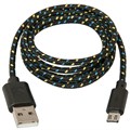 Кабель Defender USB - micro-USB, в оплетке, 1М, черный R262181 - фото 521078