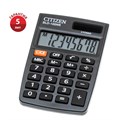 Калькулятор карманный Citizen SLD-100NR, 8 разрядов, двойное питание, 58*88*10мм, черный R268473 - фото 521286