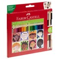 Карандаши цветные Faber-Castell , 24цв.,"Дети мира" заточ.+3цв., картон, европодвес. R375096 - фото 522880