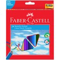 Карандаши цветные Faber-Castell "Ecopen" 24цв., трехгран., заточен., картон, европодвес, с точилкой R286223 - фото 522908