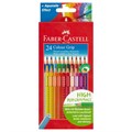 Карандаши цветные Faber-Castell "Grip", 24цв., трехгран., заточен., картон, европодвес R286230 - фото 522929