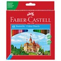 Карандаши цветные Faber-Castell "Замок", 48цв., шестигр.,заточ., картон, европодвес R286244 - фото 523014