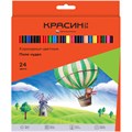 Карандаши цветные Красин "Поле чудес", 24цв., трехгр., заточен., картон, европодвес R360037 - фото 523481