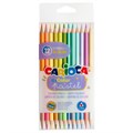 Карандаши цветные пастельные двухсторонние Carioca "Bi-Color Pastel", 24цв., 12шт., заточен., ПВХ, европодвес R373272 - фото 523919