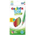 Карандаши цветные пластиковые Carioca "Tita", 12цв., трехгран., заточен., картон, европодвес R262579 - фото 524009