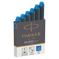 Картриджи чернильные Parker "Cartridge Quink Mini" синие, 6шт., картонная коробка R241790 - фото 527338