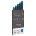 Картриджи чернильные Parker "Cartridge Quink" смываемые синие, 5шт., картонная коробка R278266 - фото 527354