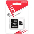 Карта памяти SmartBuy MicroSDHC 8GB UHS-1, Class 10, скорость чтения 23Мб/сек (с адаптером SD) R239022 - фото 527444