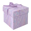 Коробка складная подарочная MESHU "Crystals", (15*15*15см), с лентой, отд. фольгой R359477 - фото 532656