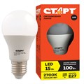 Лампа светодиодная Старт LED, серия "ЭКО" 15W30, тип А "груша" E27, 2700К, теплый свет, 15000ч R227548 - фото 538611