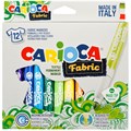 Набор фломастеров для ткани Carioca "Fabric Liner" 12цв., картон. уп., европодвес R311966 - фото 543483