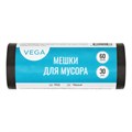 Мешки для мусора  60л Vega ПНД, 60*70см, 8мкм, 30шт., черные, в рулоне R344026 - фото 545492