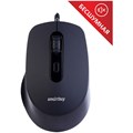 Мышь Smartbuy ONE 265-K, USB, бесшумная, черный, 4btn+Roll R321225 - фото 546404