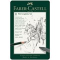 Набор карандашей ч/г Faber-Castell "Pitt Graphite", 11 предметов, заточен., метал. кор. R285941 - фото 546713