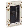 Набор Parker "Jotter Stainless Steel CT": ручка шариковая 1,0мм синяя и ручка перьевая 1,0мм синяя, подарочная упаковка R363666 - фото 548193