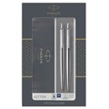 Набор Parker "Jotter Stainless Steel CT": ручка шариковая, 1,0мм и механический карандаш, 0,5мм, подарочная упаковка R288615 - фото 548202