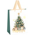 Пакет подарочный 26*32*12см MESHU "Christmas mood", фольга,   матовая ламинация R371152 - фото 551841