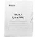 Папка для бумаг с завязками OfficeSpace, картон немелованный, 220г/м2, белый, до 200л. R225337 - фото 553331