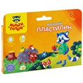 Пластилин Мульти-Пульти "Енот в лесу", 06 цветов, 90г, восковой, со стеком, картон, европодвес R243005 - фото 563081