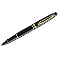 Ручка-роллер Waterman "Expert Black Lacquer GT" черная, 0,8мм, подарочная упаковка R180941 - фото 573179