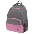 Рюкзак Berlingo U3 "Grey-pink" 41*29,5*13,5см, 2 отделения, 4 кармана, эргономичная спинка R368700 - фото 574465