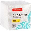 Салфетки бумажные OfficeClean, 2 слойн., 24*24см, белые, 100шт. R309849 - фото 575311