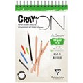 Скетчбук - блокнот 30л., А4 Clairefontaine "Cray ON", на гребне, мелкозерн., 160г/м2 R320098 - фото 576182