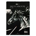 Скетчбук 40л., А4 ArtSpace "Black line. Horse", на гребне, черный блок, 120г/м2 R315929 - фото 576359