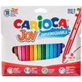 Фломастеры Carioca "Joy", 18цв., смываемые, картон, европодвес R083921 - фото 604346