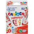 Фломастеры-штампы двусторонние Carioca "Stamp Markers", 06цв., смываемые, картон, европодвес R229558 - фото 604967