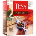 Чай Tess "Pleasure", черный, тропич. фрукты, лепестки цветов, шиповник, яблоко, 100 фольг. пакетиков по 1,5г R260721 - фото 606570