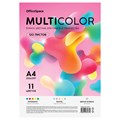 Бумага цветная OfficeSpace "Multicolor", A4, 80 г/м2, 120л., (11 цветов) R381275 - фото 608671