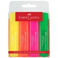 Набор текстовыделителей Faber-Castell "46 Superfluorescent" 4 флуоресцентных цв., 1-5мм, пластик. уп R286175 - фото 609573