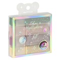 Набор текстовыделителей MESHU "Shiny", 04цв., пастельные цвета c глиттером, 1-5 мм, ПВХ бокс, европодвес R376108 - фото 609651