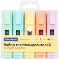 Набор текстовыделителей OfficeSpace 05цв., пастельные цвета, 1-5мм, европодвес R347850 - фото 609672