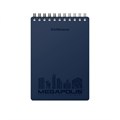 Блокнот с пластиковой обложкой на спирали ErichKrause MEGAPOLIS®, синий, А6, 80 листов, клетка EK45948 - фото 627253