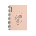 Тетрадь общая с пластиковой обложкой на спирали ErichKrause Powder, Faces, персиковый, А6, 80 листов, клетка EK59530 - фото 627970